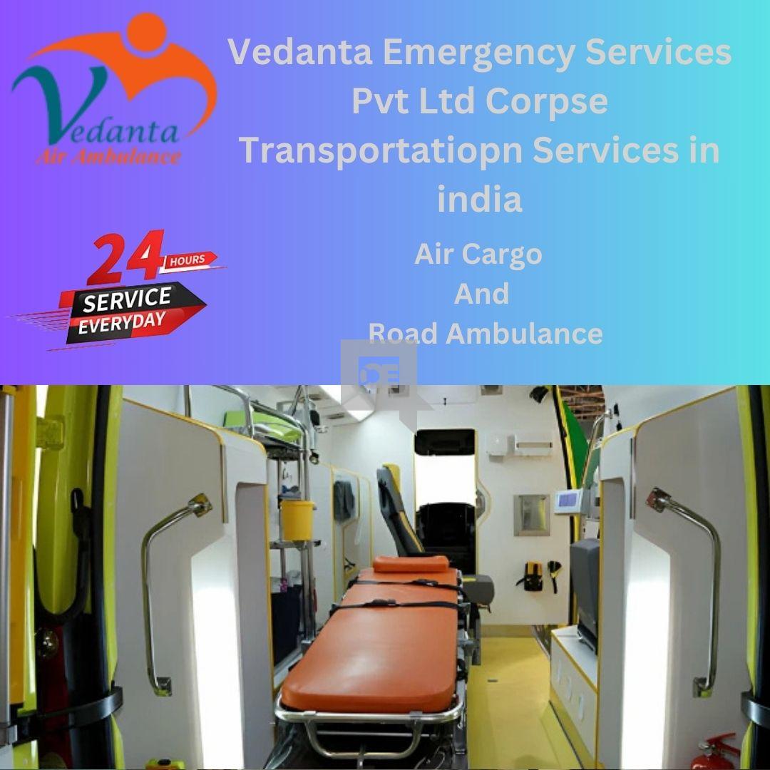 Vedanta provides Fast and Reliable Dead Body Ambulance in Hyderabad