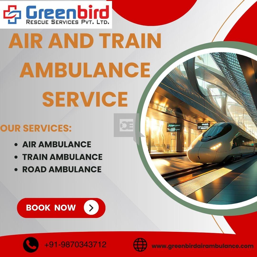 Air and Train Ambulance Service in Siliguri