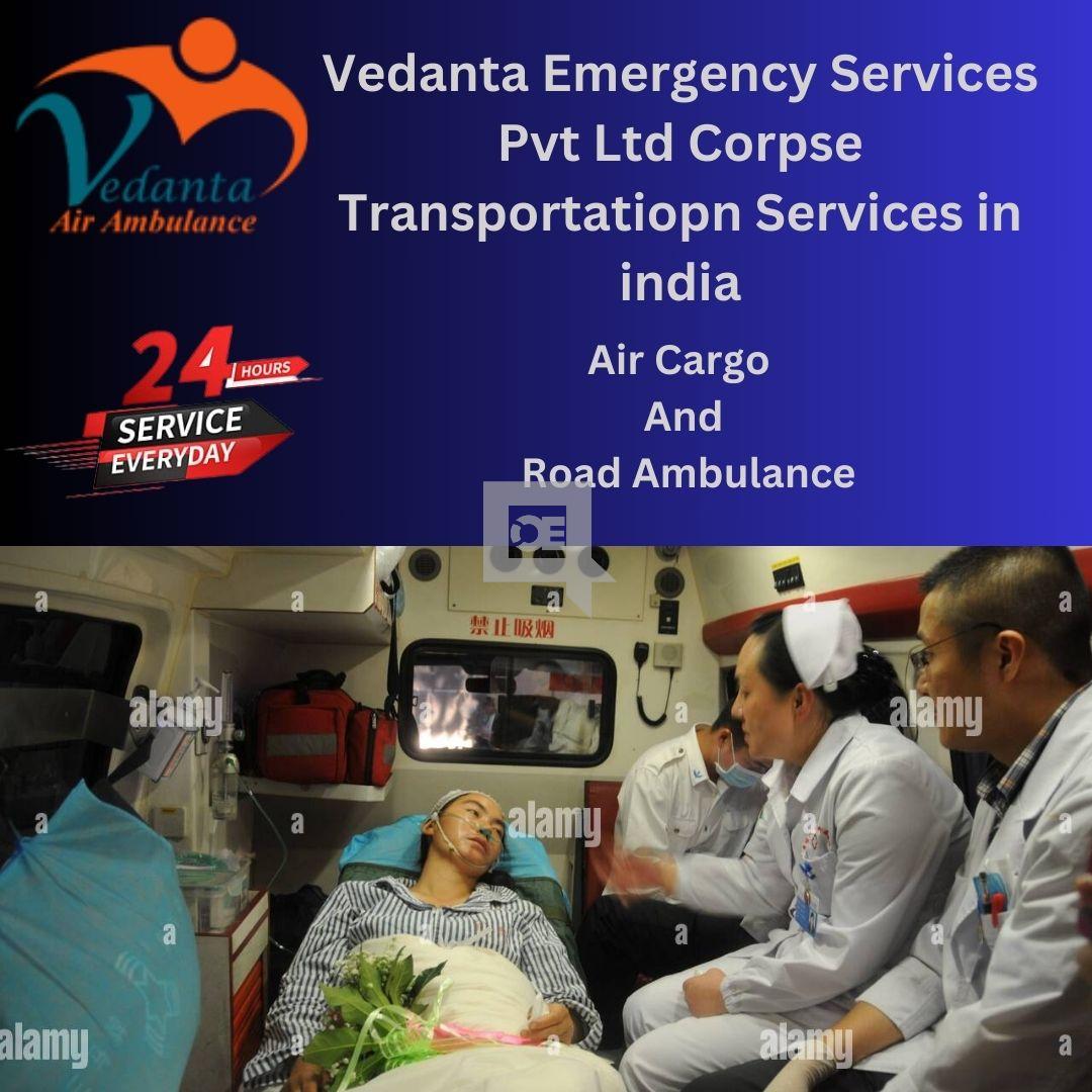 Vedanta Dead Body Ambulance for a long-distance Transfer in Patna