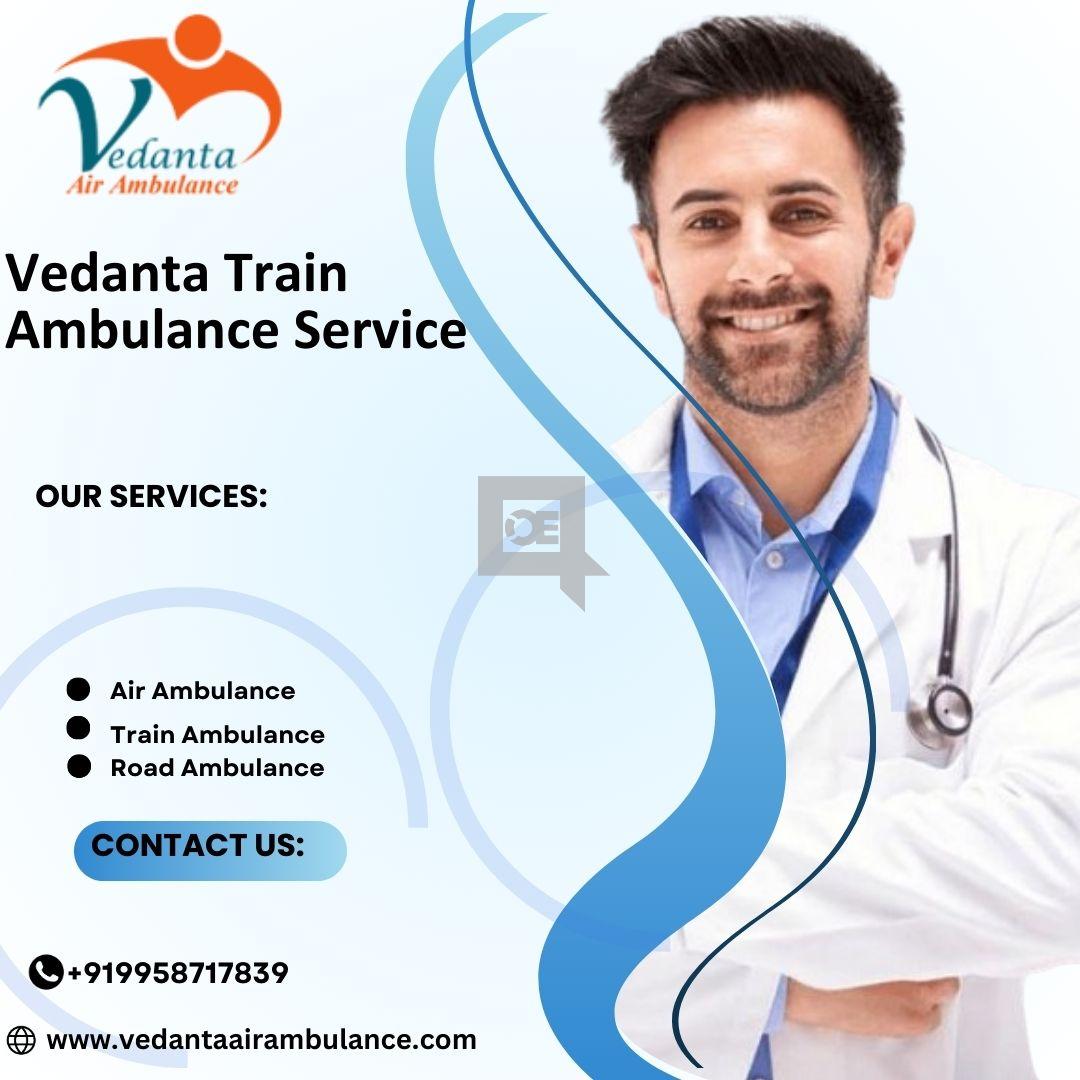 Vedanta Train Ambulance for first-class Relocation Service in Patna
