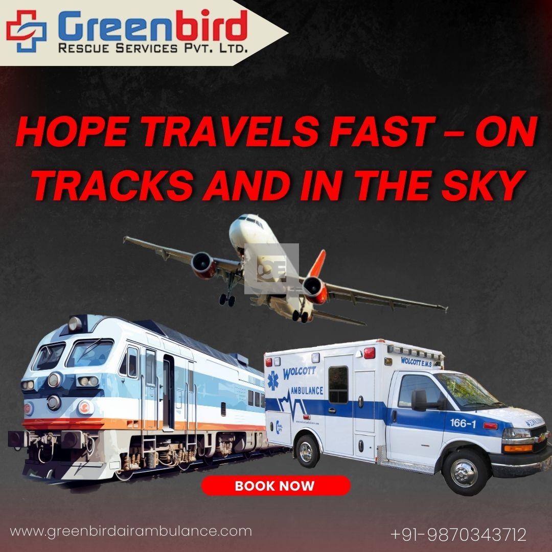 Greenbird Air and Train Ambulance Services in Kolkata