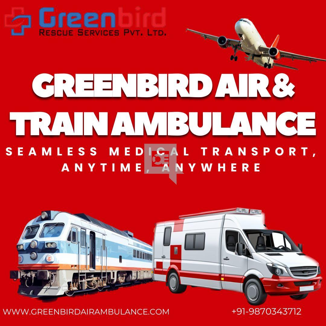 Greenbird Air and Train Ambulance Service in Patna Ensures stress-free