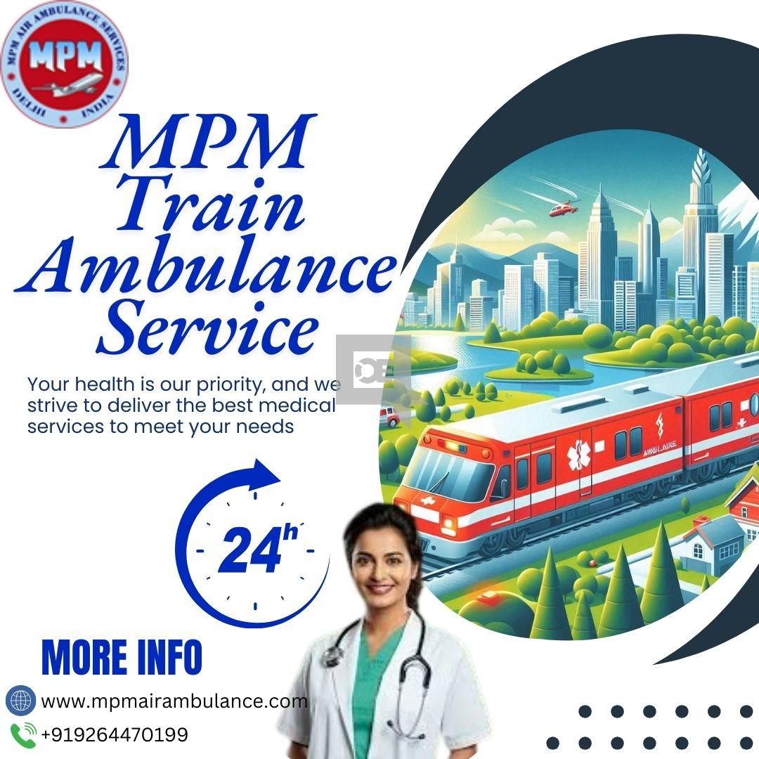The Best Train Ambulance Services in Varanasi is MPM Train Ambulance