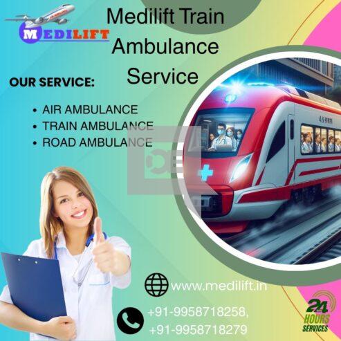 Medilift Train Ambulance in Kolkata fifers Quick Patient Transportati
