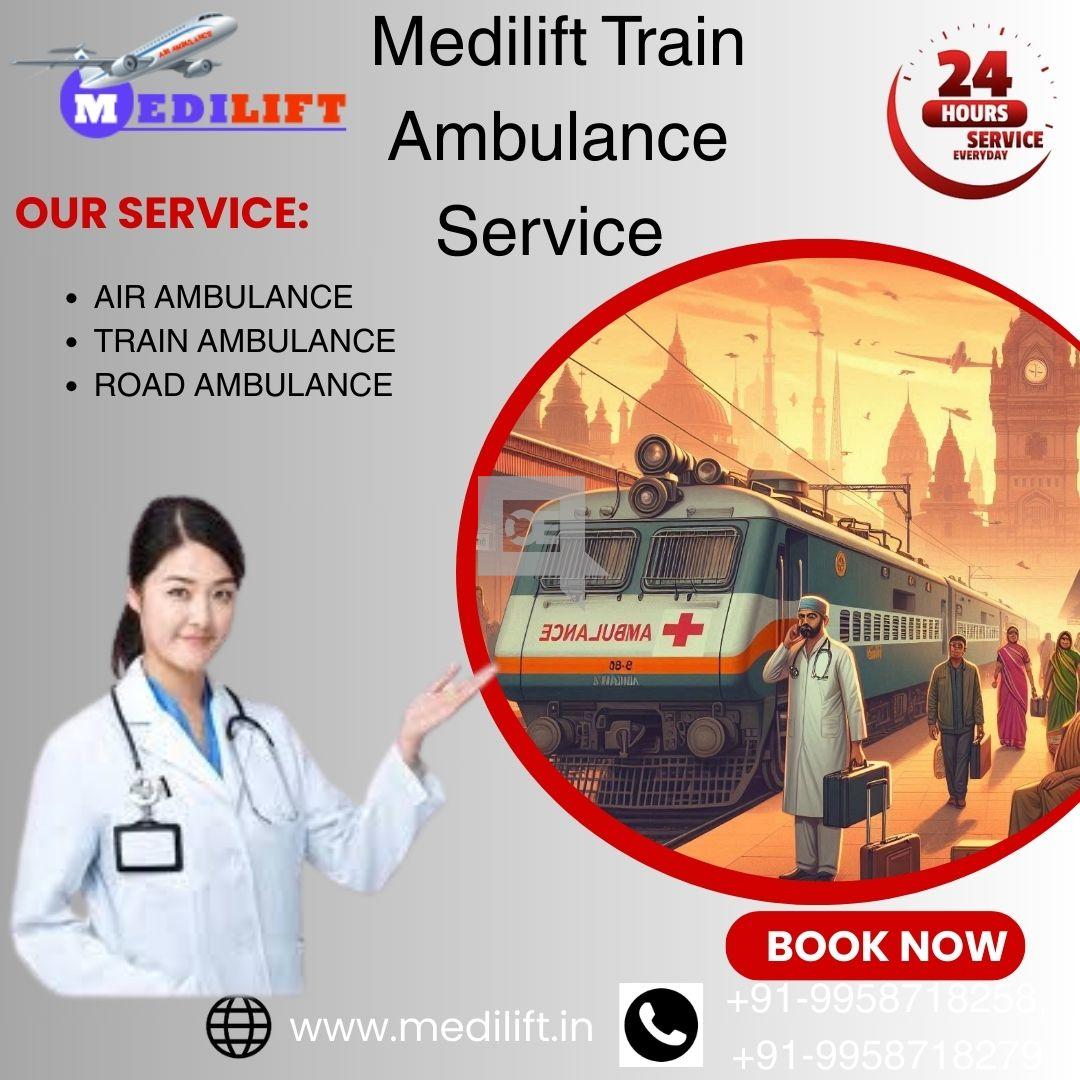 Choose Medilift Train Ambulance in Guwahati for Exceptional Care durin