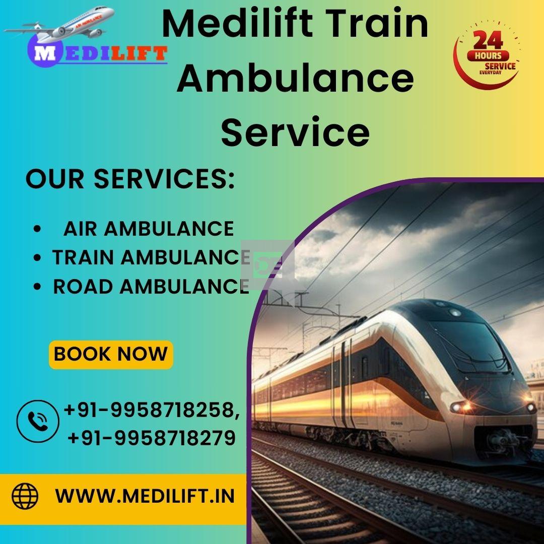 Transfer the Patient on time with Medilift Train Ambulance in Ranchi