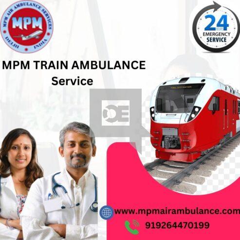 Reserve a MPM Train Ambulance for Complete Medical Monitoring in Raipu