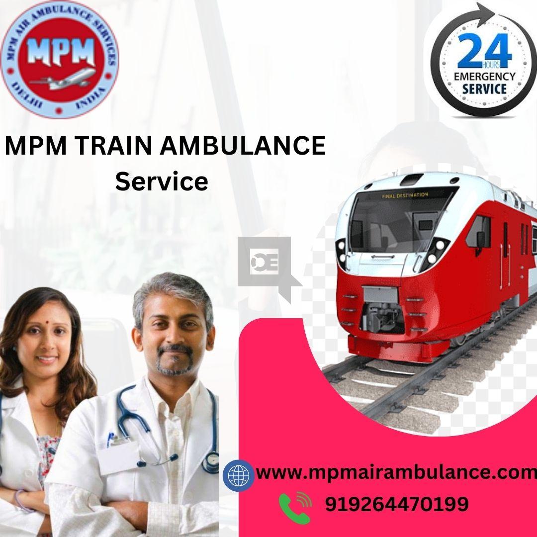 Reserve a MPM Train Ambulance for Complete Medical Monitoring in Raipu