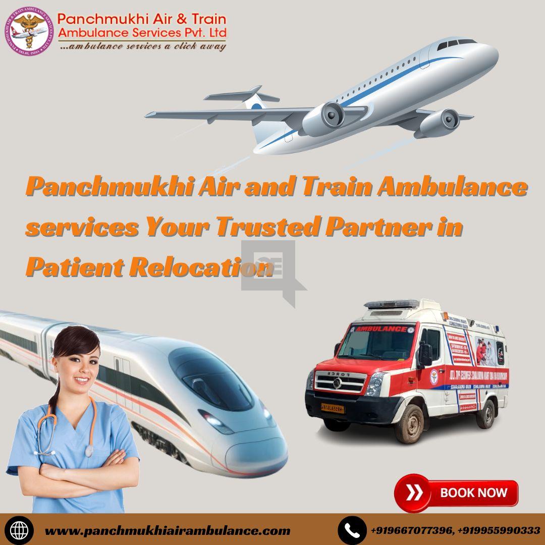 Select the Panchmukhi Train Ambulance in Guwahati for the highest qua