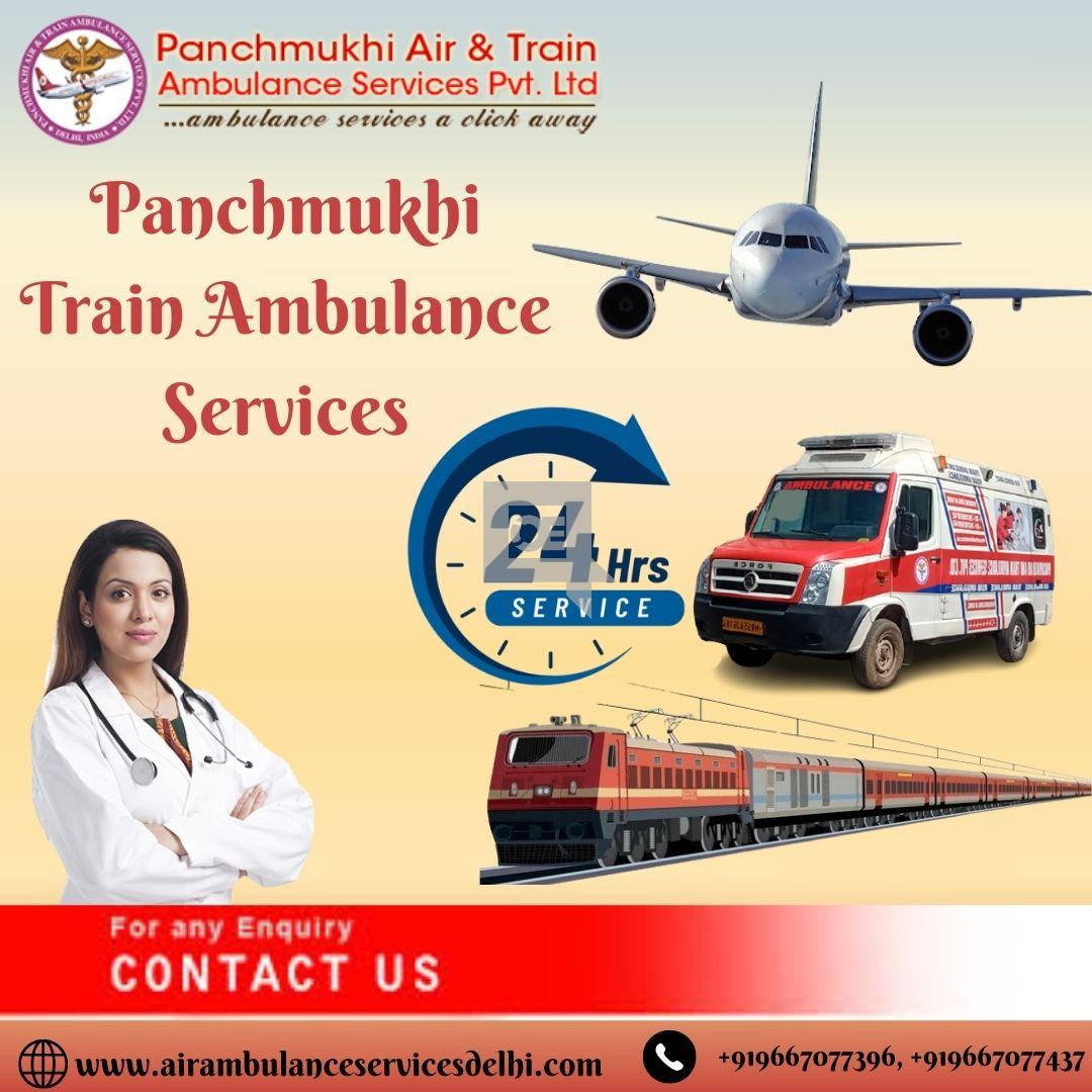 The Panchmukhi Train Ambulance Service in Guwahati is a safe and relia