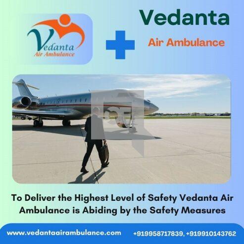 Vedanta Air Ambulance Service in Raipur with Reliable Medical Device