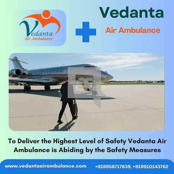 Vedanta Air Ambulance Service in Raipur with Reliable Medical Device
