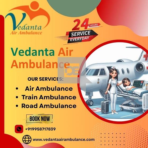 Take Reasonable Charge Vedanta Air Ambulance Service in Bangalore