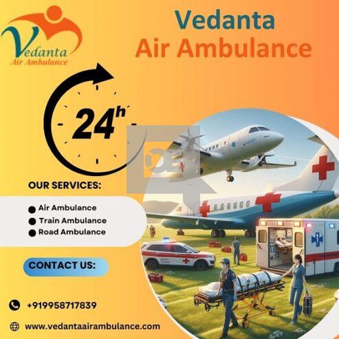 Utilize Vedanta Air Ambulance Service in Bhubaneswar with an ICU