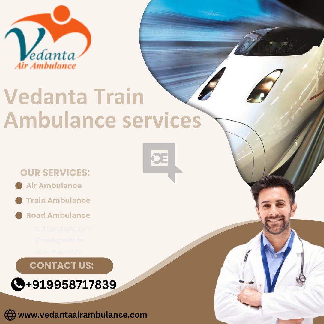 Vedanta provides Train Ambulance Service for any emergency in Patna