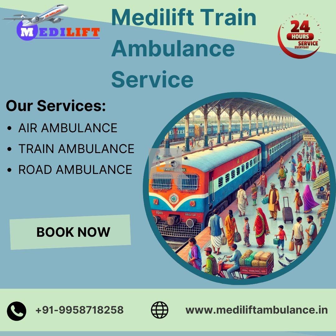 Use Medilift Train Ambulance in Ranchi with the top-grade medical sys