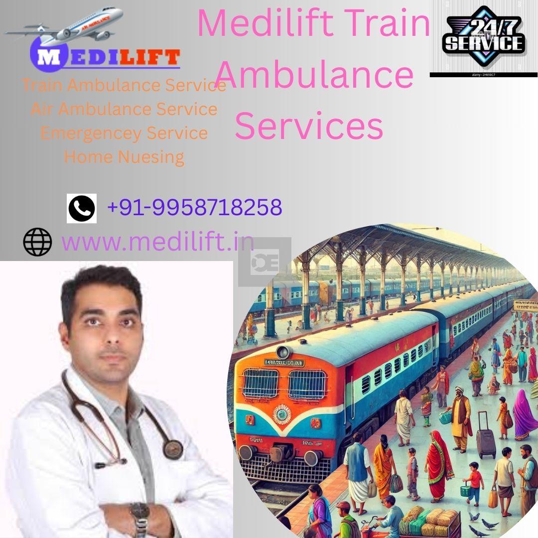 Patients are Transported by Medilift Train Ambulance in Bangalore