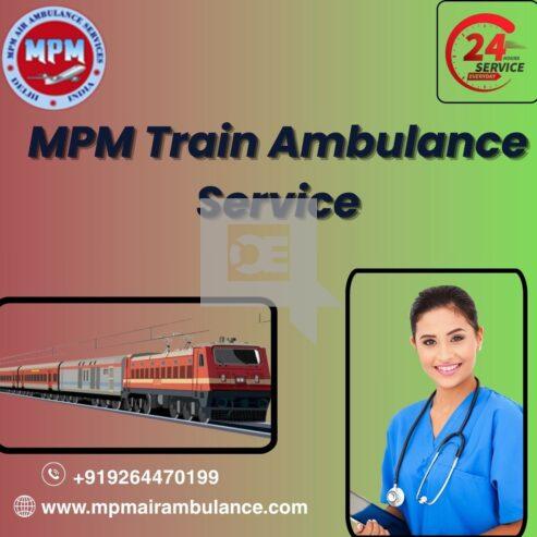 MPM Train ambulance Service in Dibrugarh with Life-Saving Medical Faci