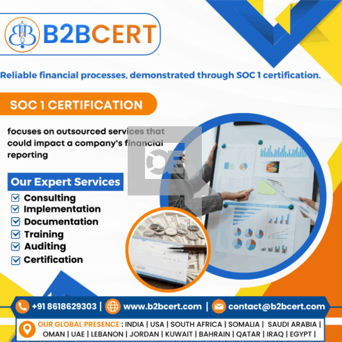 SOC 1 Certification in USA – Assure Financial Controls with B2BCERT