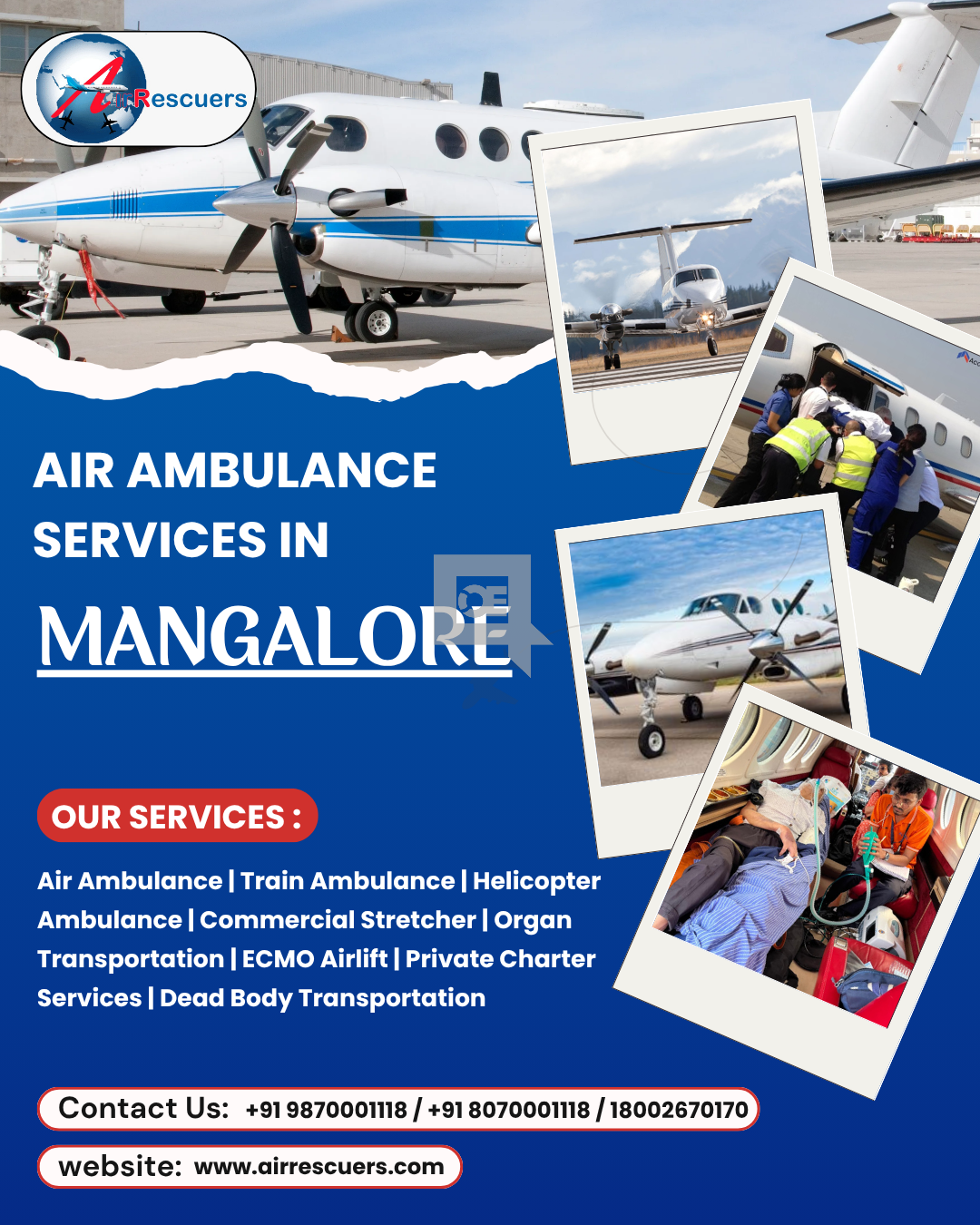24/7 Air Ambulance Services in Mangalore: Fast & Reliable Care