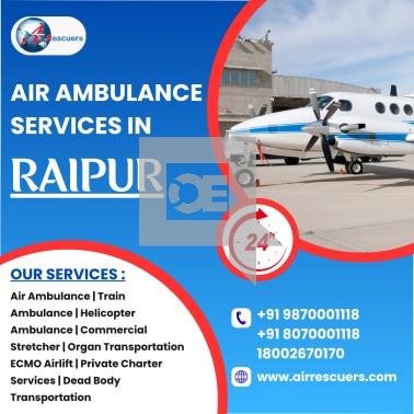 Fast & Reliable Air Ambulance Services in Raipur