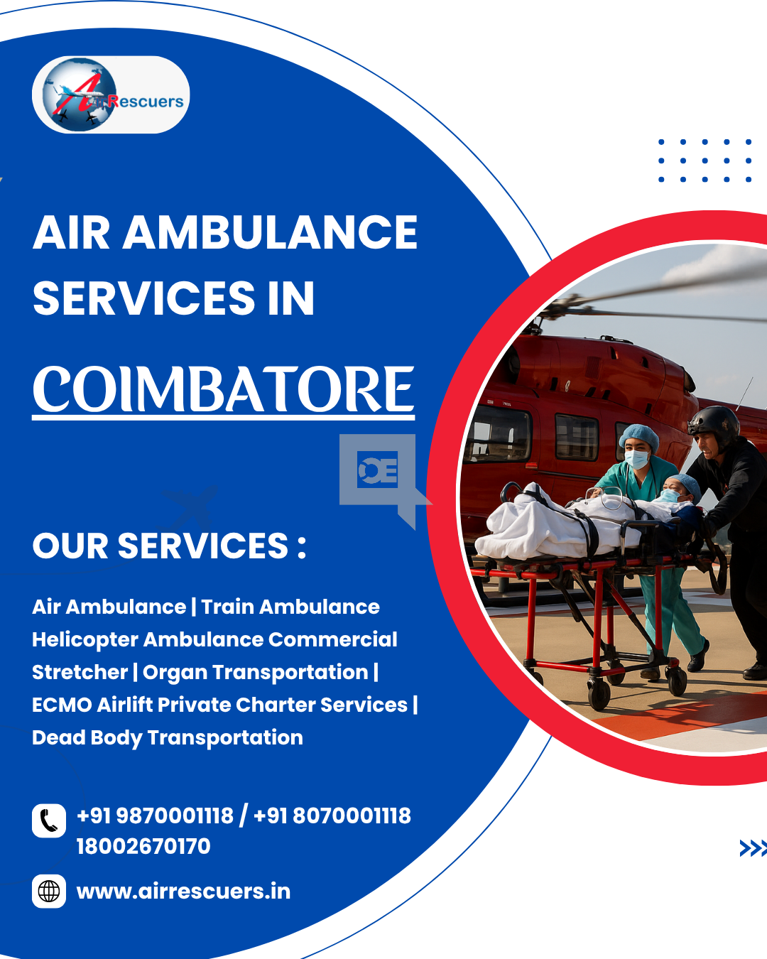 The Best & Fast Air Ambulance Services in Coimbatore